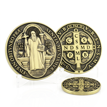 Carregar imagem no visualizador da galeria, KIT SÃO BENTO — MEDALHA + MINI MEDALHA
