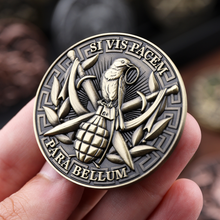 Carregar imagem no visualizador da galeria, MOEDA SI VIS PACEM PARA BELLUM