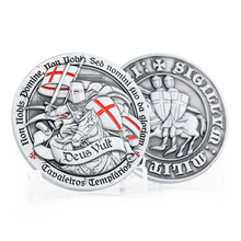 Carregar imagem no visualizador da galeria, MOEDA CAVALEIROS TEMPLÁRIOS