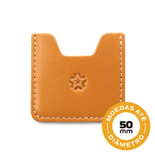 Carregar imagem no visualizador da galeria, PORTA CHALLENGE COIN COURO 65 x 60 MM