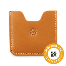 Carregar imagem no visualizador da galeria, PORTA MOEDA COURO 75 x 70 MM