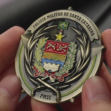 Carregar e reproduzir vídeo no visualizador da galeria, MOEDA PMSC