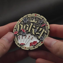 Carregar e reproduzir vídeo no visualizador da galeria, MOEDA DO POKER