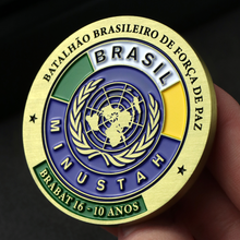 Carregar imagem no visualizador da galeria, MOEDA BRABAT 16 MINUSTAH 10 ANOS