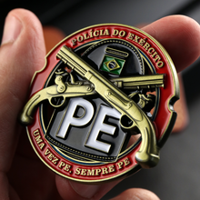 Carregar imagem no visualizador da galeria, MOEDA POLÍCIA DO EXÉRCITO