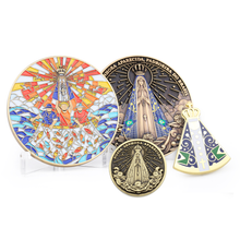 Carregar imagem no visualizador da galeria, KIT NOSSA SENHORA APARECIDA APARIÇÃO — Medalha + Mini Medalha + Pin
