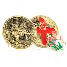 Carregar imagem no visualizador da galeria, KIT SÃO JORGE — MEDALHA + PIN
