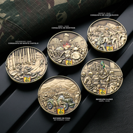 COLEÇÃO 5 MOEDAS DA FORÇA EXPEDICIONÁRIA BRASILEIRA (FEB)