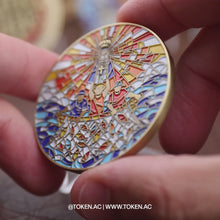 Carregar e reproduzir vídeo no visualizador da galeria, MEDALHA APARIÇÃO NOSSA SENHORA APARECIDA

